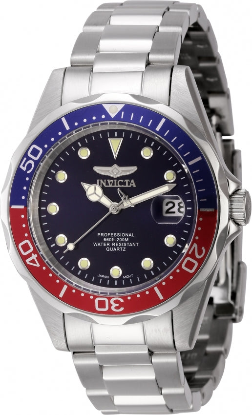 Invicta Men's 45785 Pro Diver Quartz PC32 Blue Dial Watch