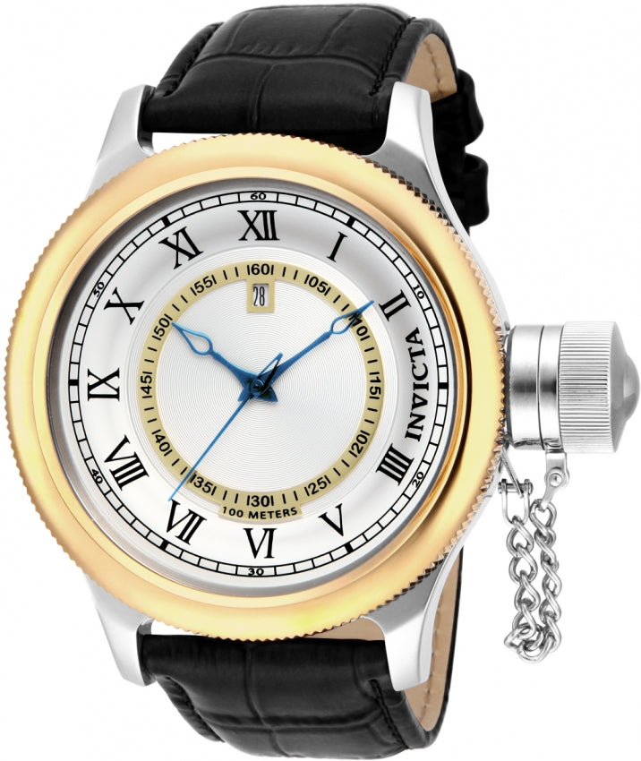 Invicta Men's 14078 Russian Diver Quartz Silver Dial Watch