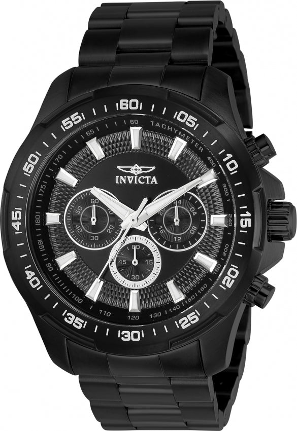 Invicta Men's 22785 Speedway Quartz Multifunction Black Dial Watch