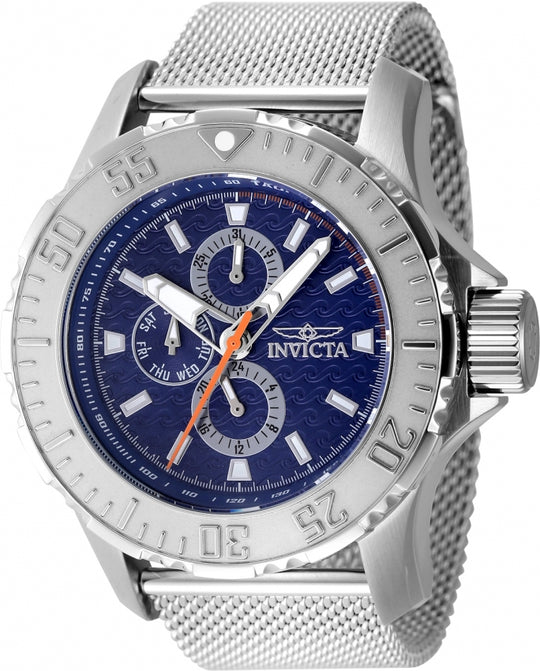Invicta Men's 48011 Vintage Quartz VH67 Blue Dial Watch