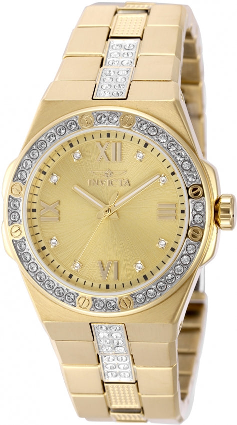Invicta Women's 50188 Specialty Quartz PC21 Gold Dial Watch