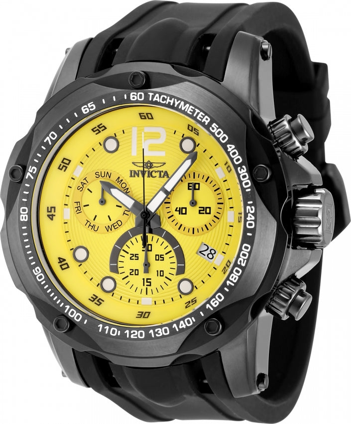 Invicta Men's 48908 Speedway Quartz Z60 FE Yellow Dial Watch