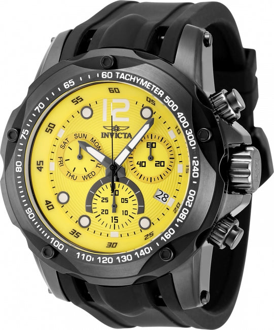 Invicta Men's 48908 Speedway Quartz Z60 FE Yellow Dial Watch