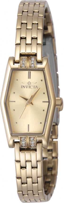 Invicta Women's 48131 Angel Quartz 3 Hand Gold Dial Watch