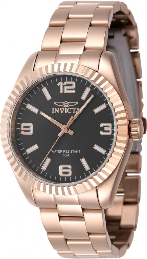 Invicta Women's 47476 Specialty Quartz 3 Hand Black Dial Watch