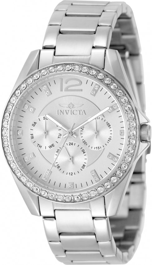 Invicta Women's 50108 Angel Quartz VH63 Silver Dial Watch