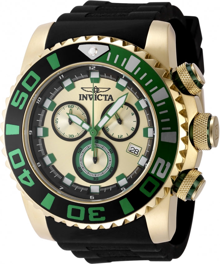 Invicta Men's 48987 Sea Hunter Quartz Chronograph Gold Dial Watch
