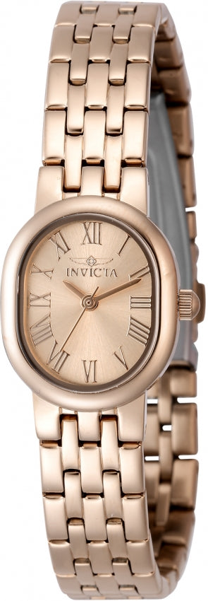 Invicta Women's 48141 Angel Quartz 3 Hand Rose Gold Dial Watch