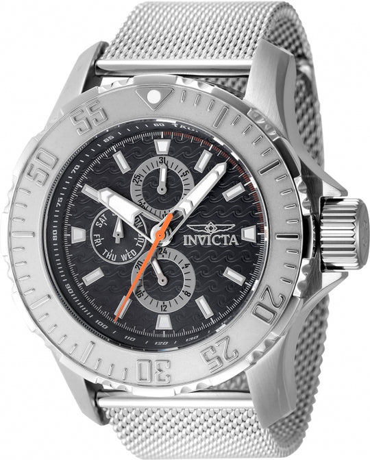 Invicta Men's 48010 Vintage Quartz VH67 Black Dial Watch