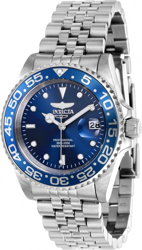 Invicta Women's 37161 Pro Diver Quartz 3 Hand Blue Dial Watch