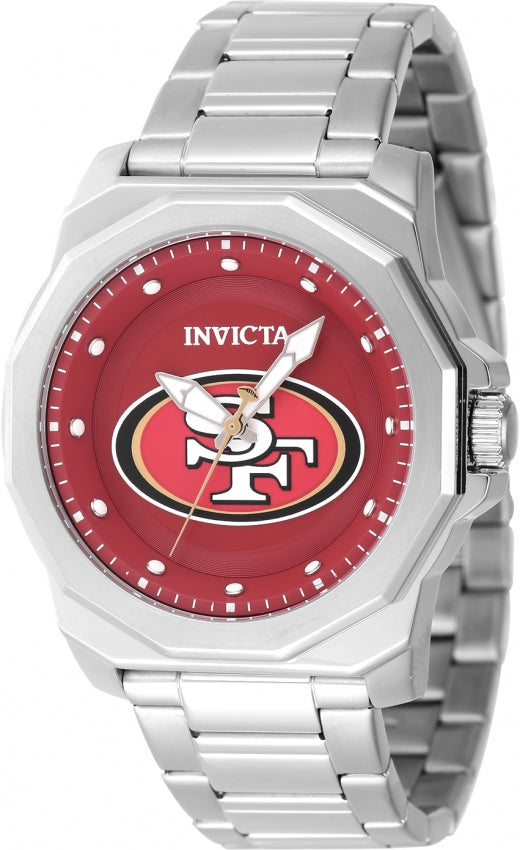 Invicta Men's 47923 NFL San Francisco 49ers Quartz 3 Hand Red Dial Watch