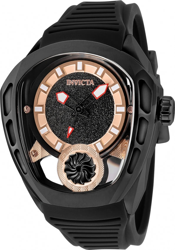 Invicta Men's 35445 Akula Automatic 3 Hand Black, Rose Gold Dial Watch
