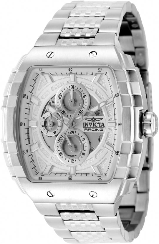 Invicta Men's 50238 S1 Rally Quartz VH67 Silver Dial Watch