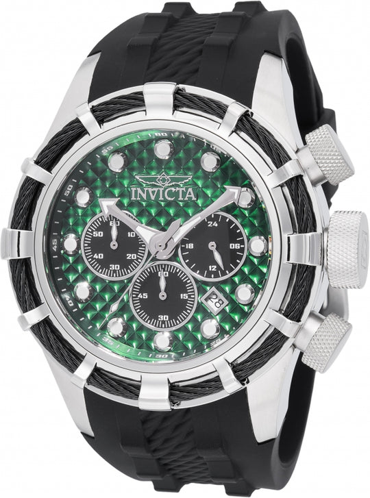 Invicta Men's 49165 Bolt Quartz VD53 Green, Black Dial Watch