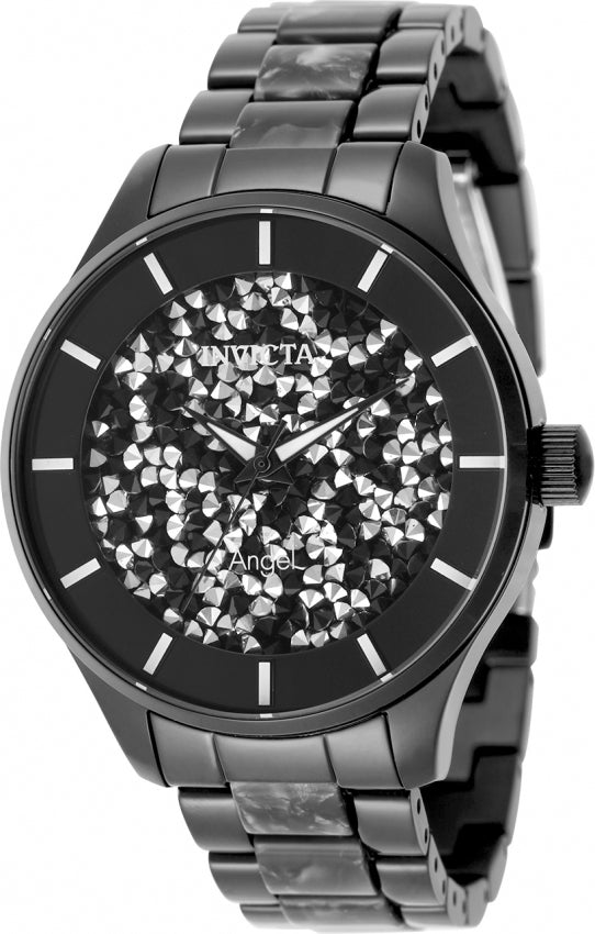 Invicta Women's 50596 Angel Quartz PC21 Black Dial Watch