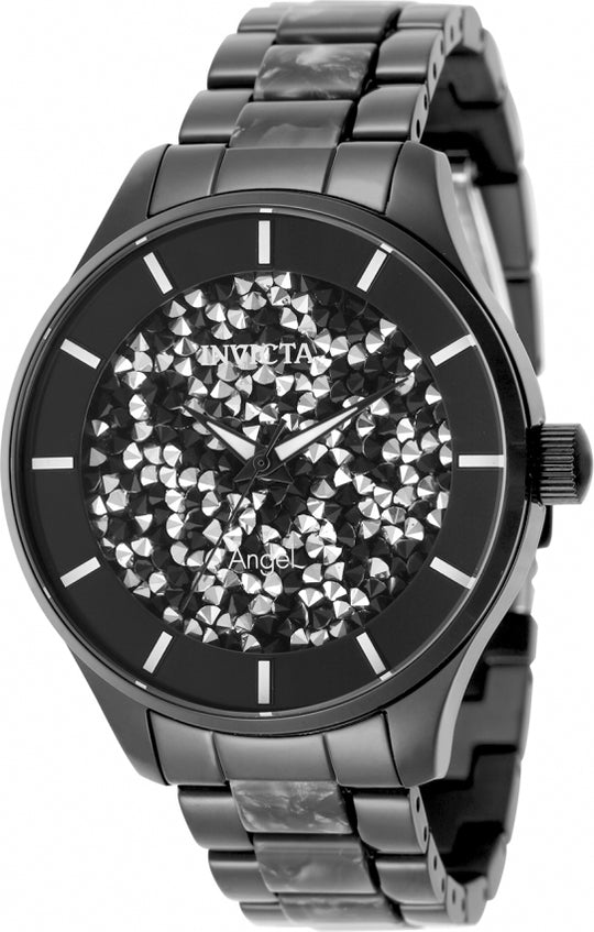 Invicta Women's 50596 Angel Quartz PC21 Black Dial Watch