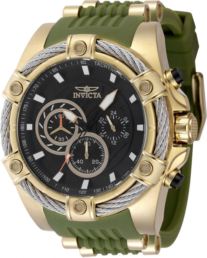 Invicta Men's 48385 Bolt Quartz VD54 Black Dial Watch