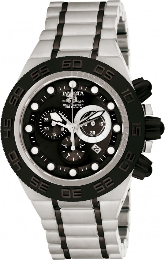 Invicta Men's 1940 Subaqua Norma IV Quartz Chronograph Black Dial Watch