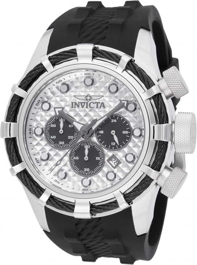 Invicta Men's 49163 Bolt Quartz VD53 Antique Silver, Black Dial Watch