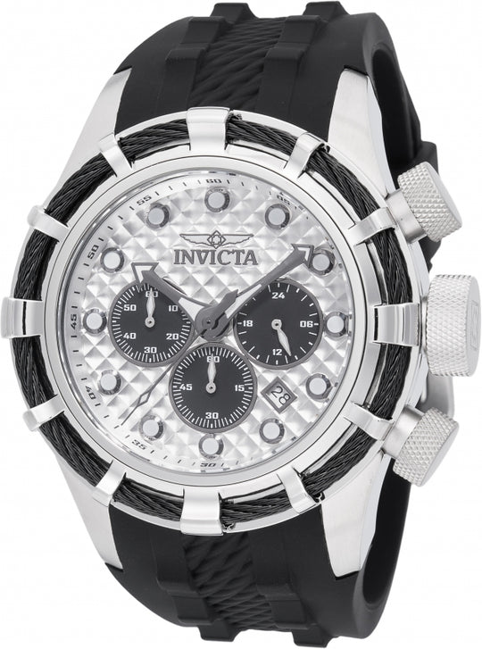 Invicta Men's 49163 Bolt Quartz VD53 Antique Silver, Black Dial Watch