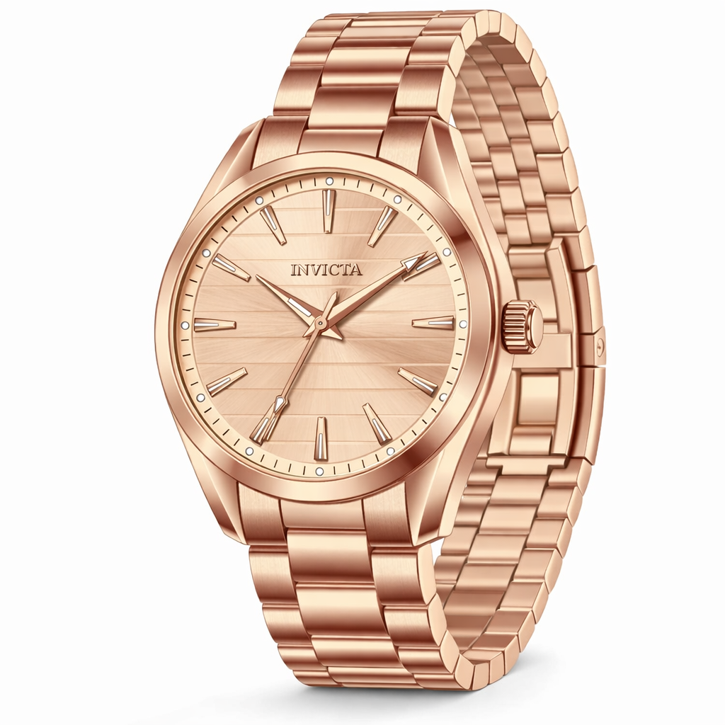 Invicta Men's 69196 Celestial Quartz PC21S Rose Gold Dial Watch