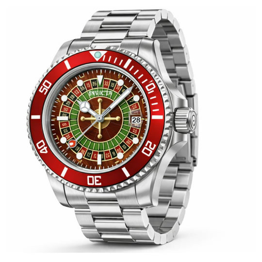 Invicta Men's 50519 Pro Diver Quartz PC32 Green, Red, Black Dial Watch