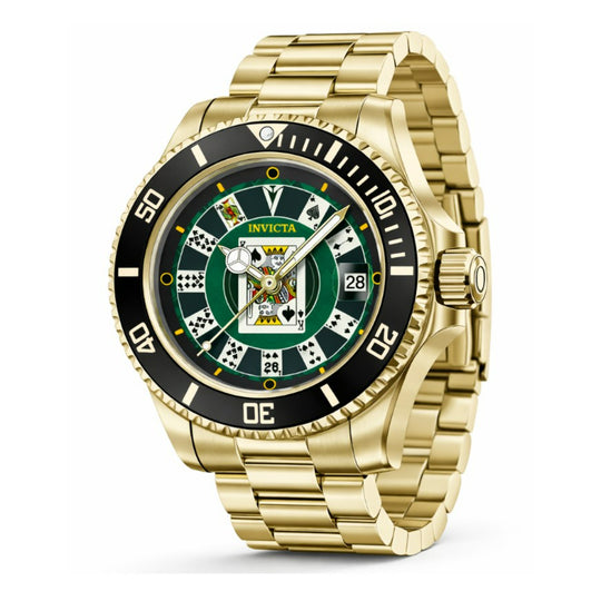 Invicta Men's 50525 Pro Diver Quartz PC32 Green Dial Watch