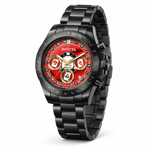 Invicta Men's 50497 Speedway Quartz VD53 Red Dial Watch