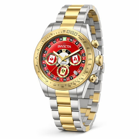 Invicta Men's 50495 Speedway Quartz VD53 Red Dial Watch