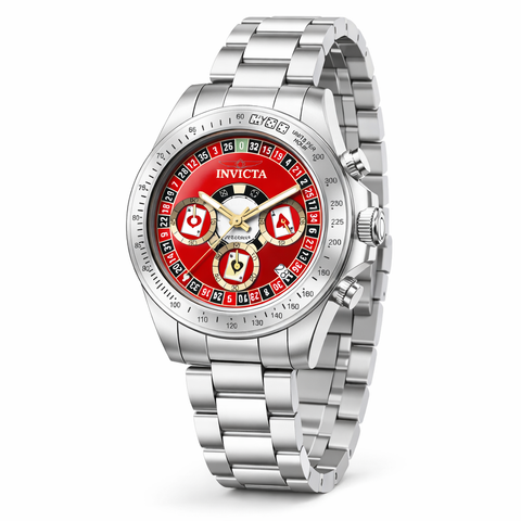 Invicta Men's 50494 Speedway Quartz VD53 Red Dial Watch