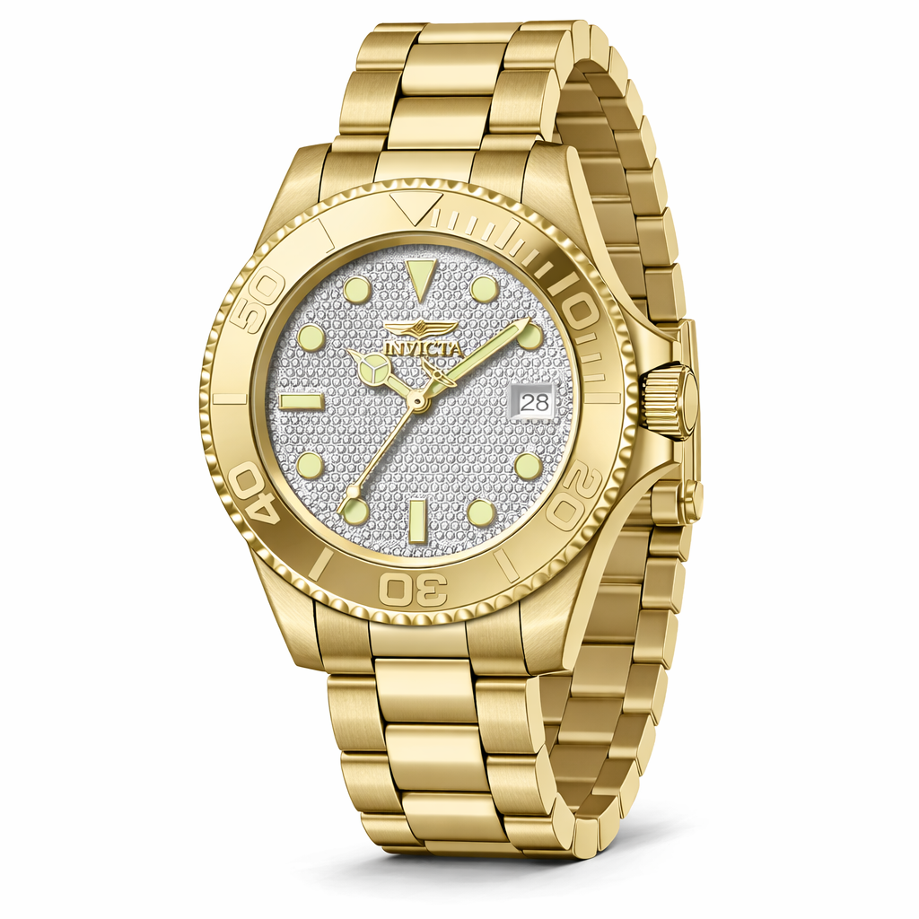 Invicta Men's 50280 Pro Diver Mechanical NH35 Silver Dial Watch