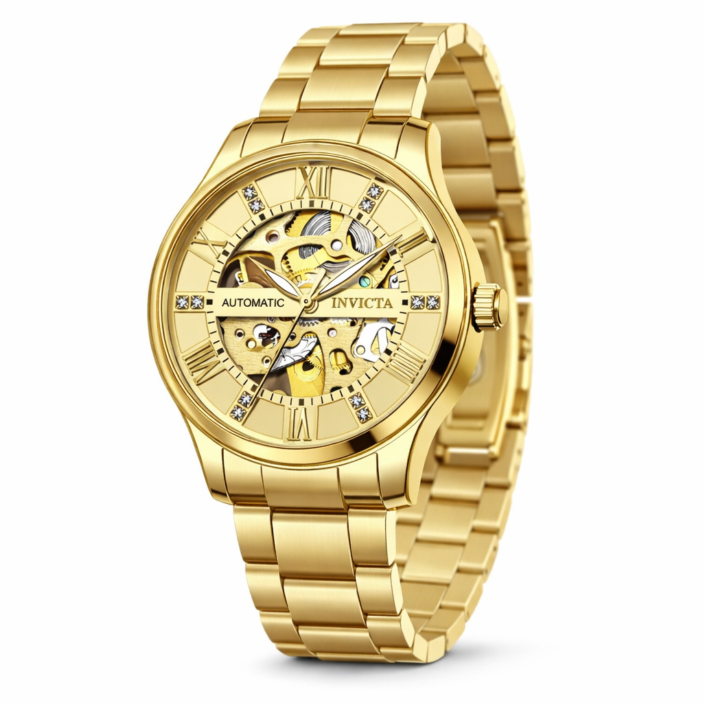 Invicta Men's 69115 Objet D Art Automatic LG0801B Gold Dial Watch