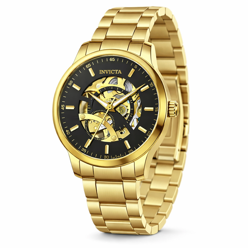 Invicta Men's 69121 Objet D Art Automatic LG0801B Black Dial Watch