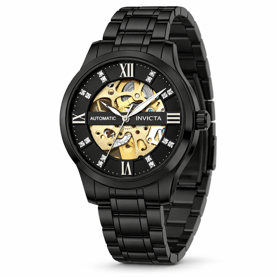 Invicta Men's 69505 Objet D Art Automatic MG11 Black Dial Watch