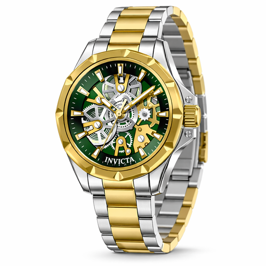 Invicta Men's 50381 Objet D Art Quartz PC21 Green Dial Watch