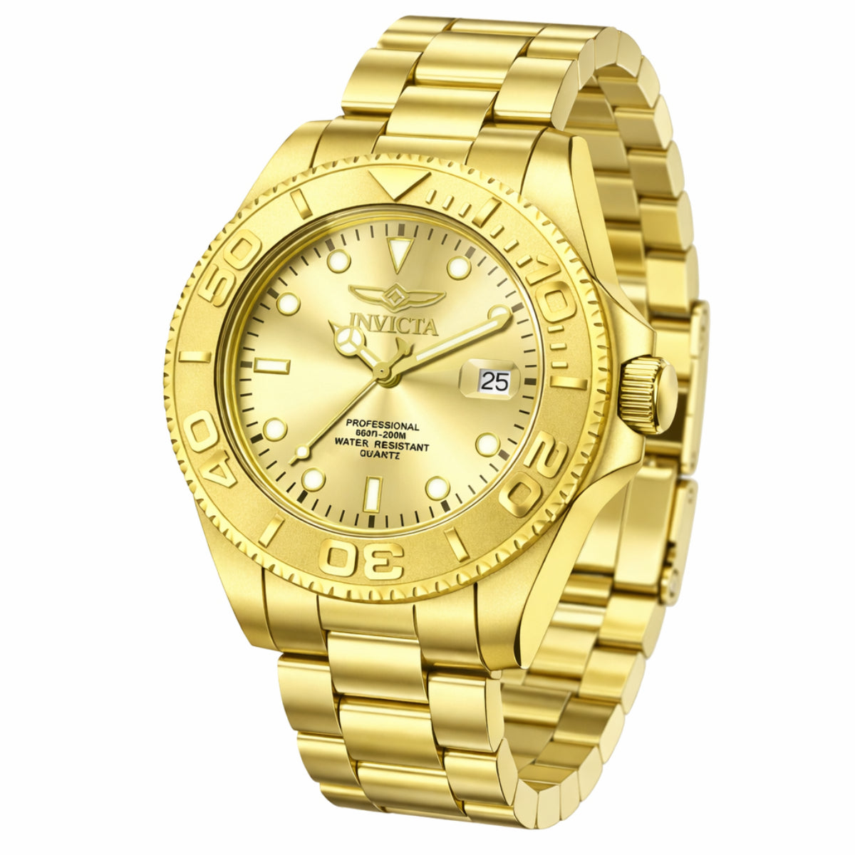 Invicta Men's 69523 Pro Diver Quartz PC32S Gold Dial Watch