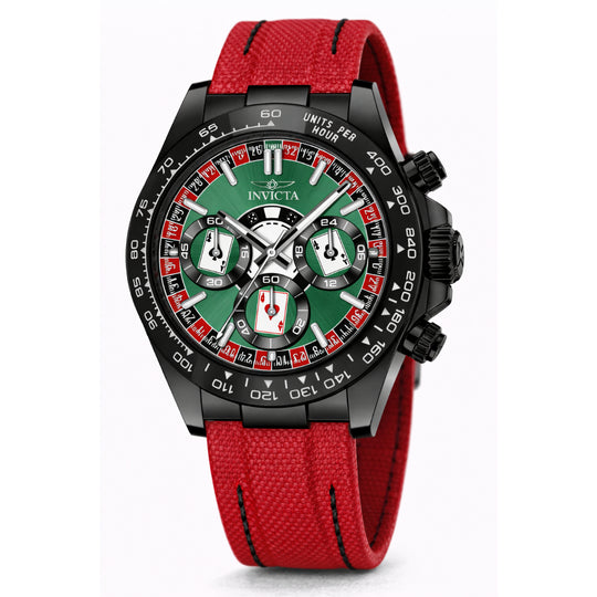 Invicta Men's 50518 Speedway Quartz VD54 Green, Red, Black Dial Watch