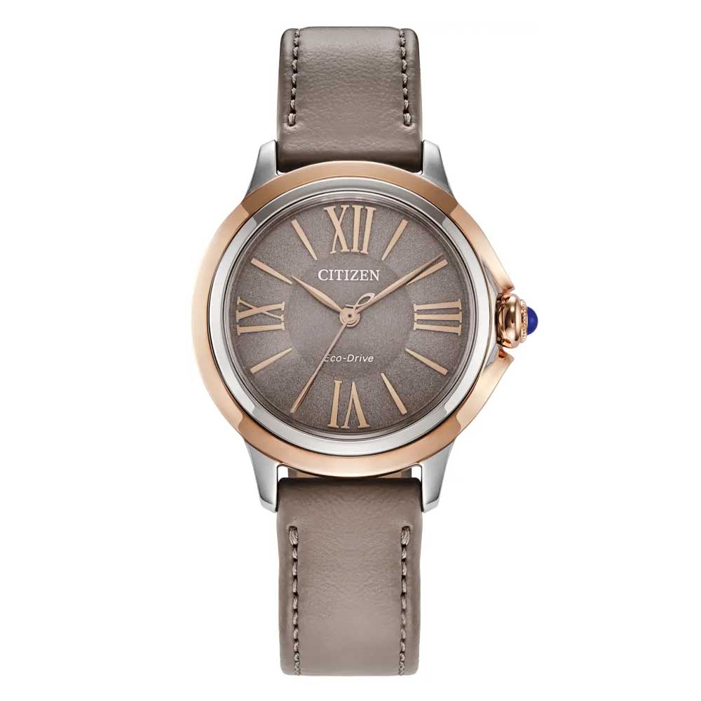 Citizen L Ceci Women's Taupe Strap Quartz Watch - EM1166-01Z
