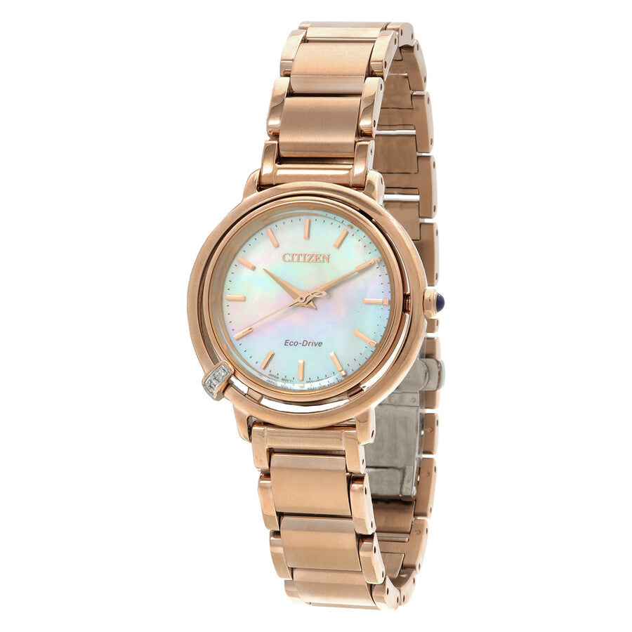 Citizen L Arcly Women's Rose Gold-tone Bracelet Quartz Watch - EM1098-68D