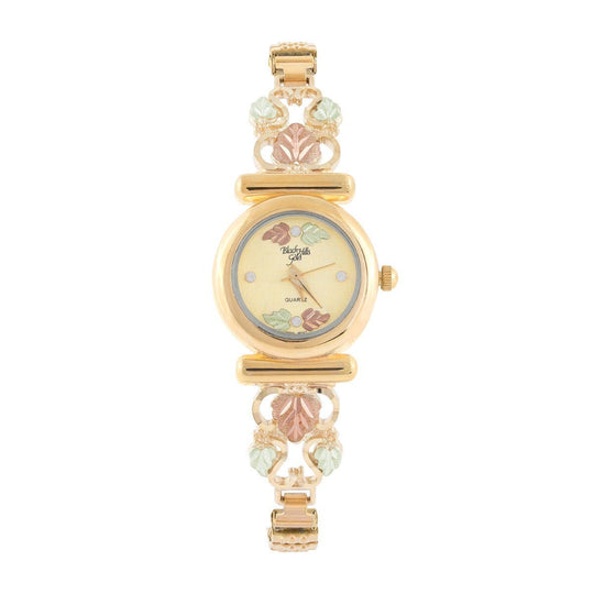 Black Hills Gold Diamond Accent Collection Women's Gold-tone Bracelet Quartz Watch - WRC9044255738