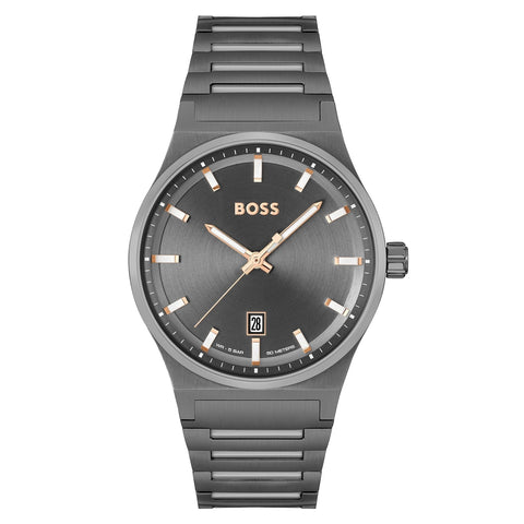 Hugo Boss Candor Men's Grey Bracelet Quartz Watch - 1514078