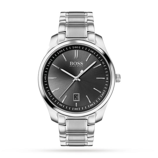 Hugo Boss Circuit Collection Men's Silver-tone Bracelet Quartz Watch - 1513730