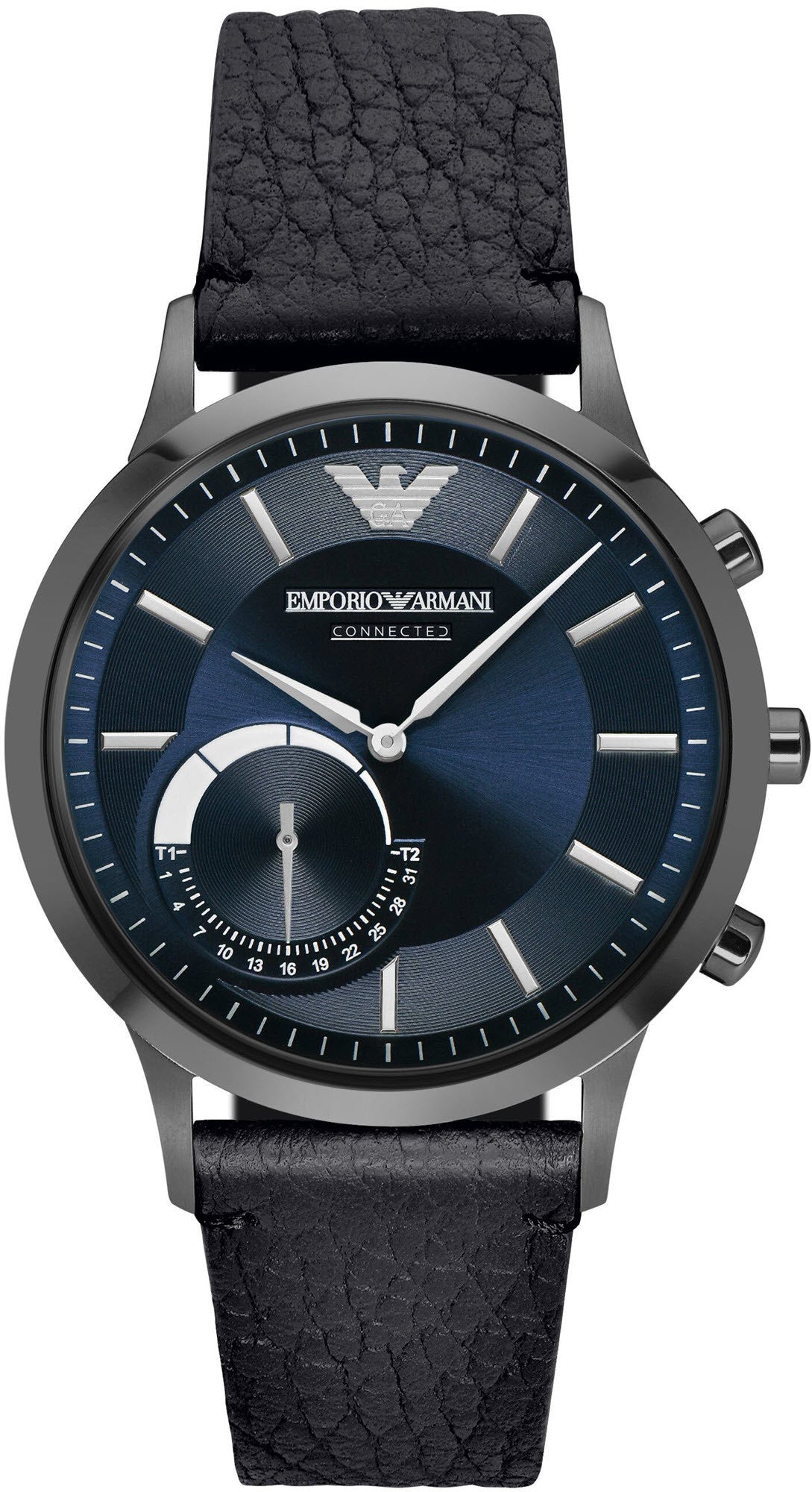 Emporio Armani Connected Men's Black Strap Quartz Watch - ART3004
