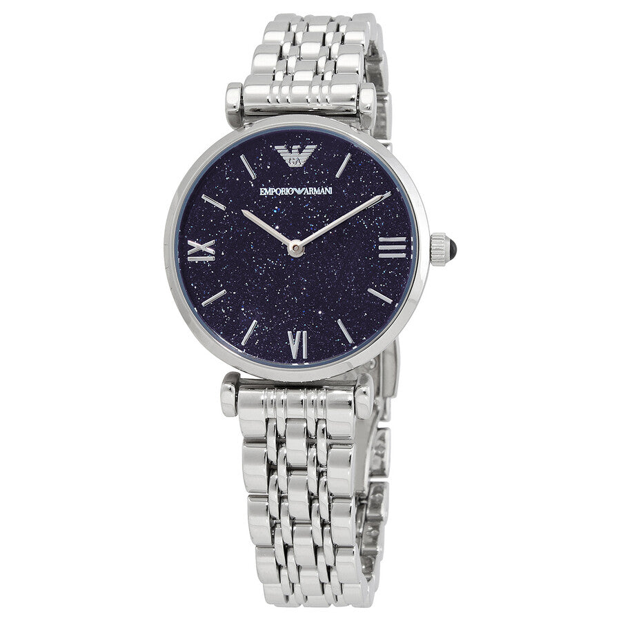 Emporio Armani Gianni T-Bar collection Women's Silver-tone Bracelet Quartz Watch - AR11091