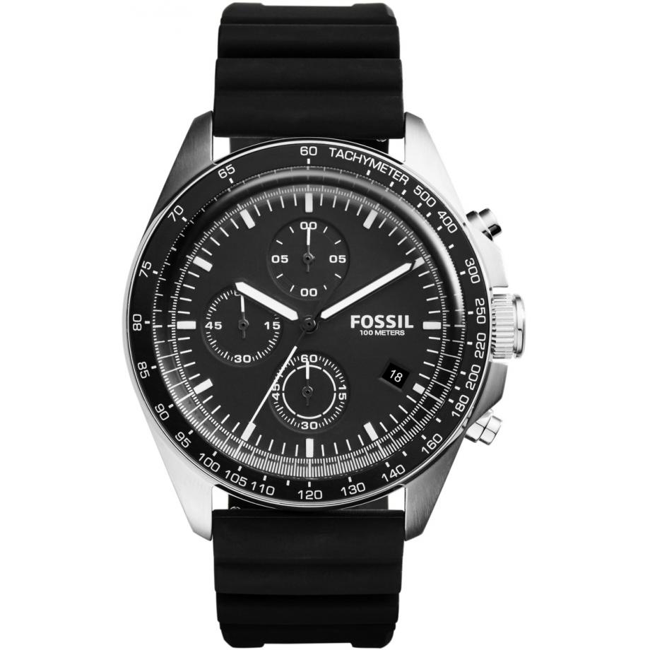 Fossil Sport 54 Men's Black Strap Quartz Watch - CH3024