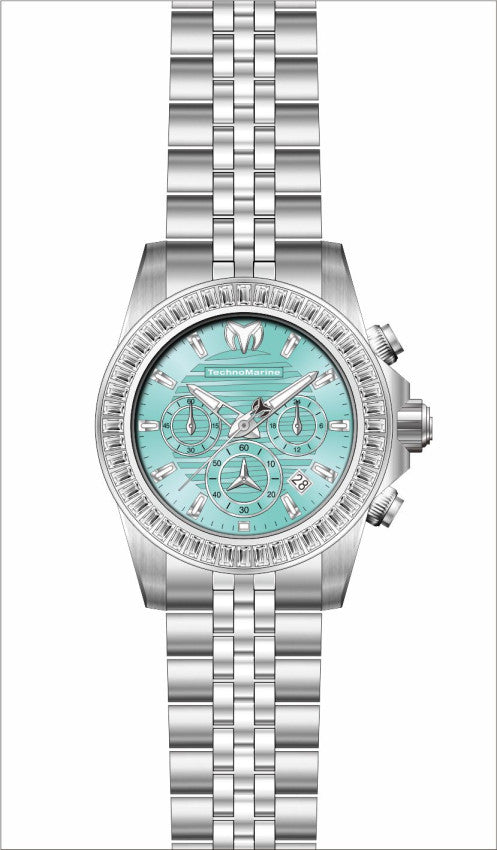 Technomarine Men's TM-225015 Manta Quartz VD53 Light Blue Dial Watch