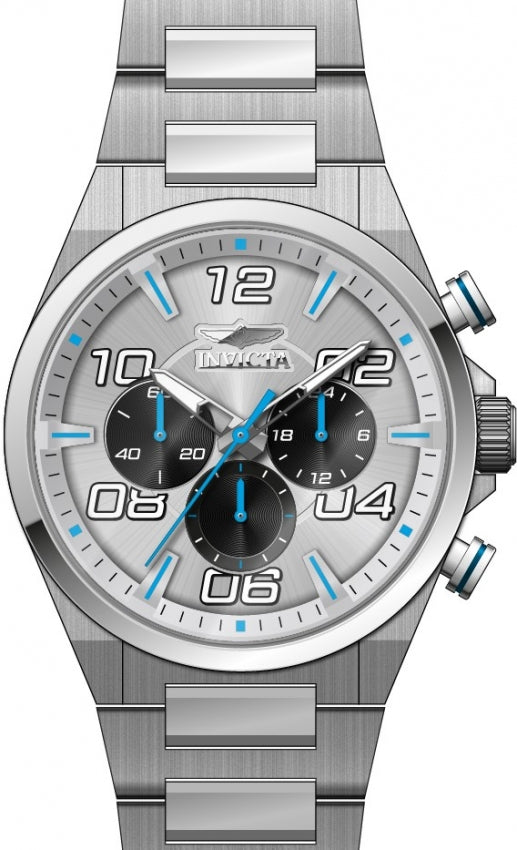Invicta Men's 50423 Speedway Quartz VD54 Silver Dial Watch