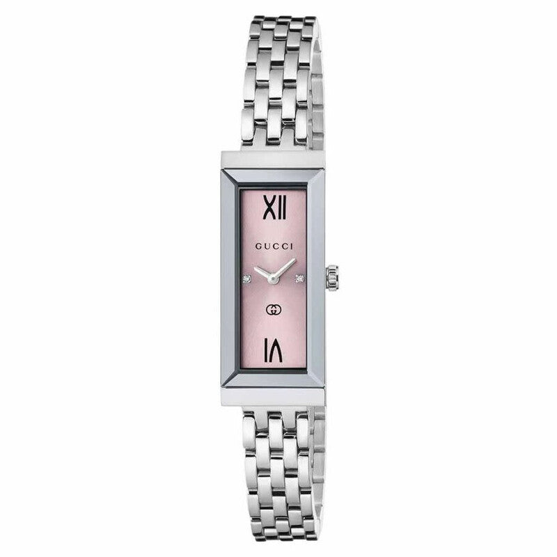 Gucci G-Frame Women's Silver Bracelet Quartz Watch - YA127516