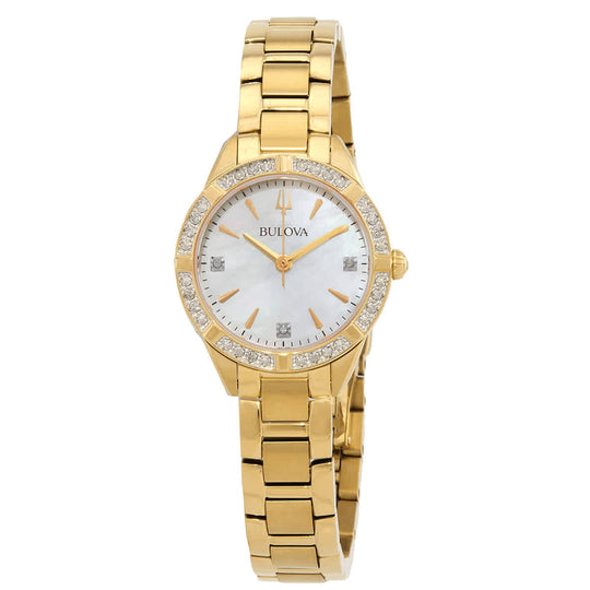 Bulova Sutton  Women's Gold-tone Bracelet Quartz Watch - 98R297