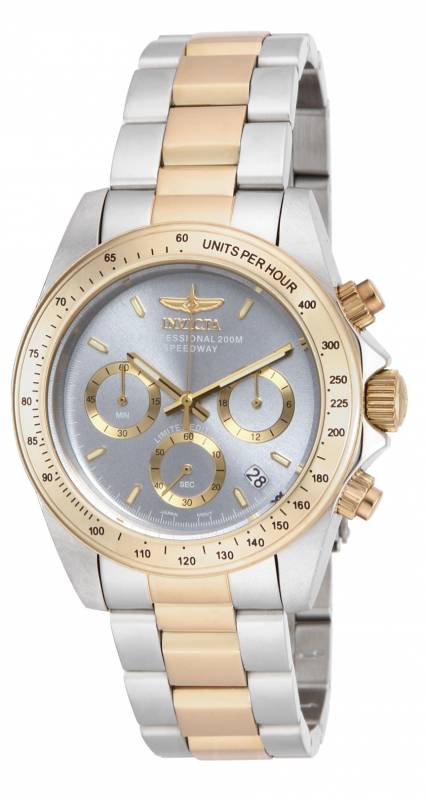 Invicta Men's ILE9212A Speedway Quartz Chronograph Charcoal Dial Watch